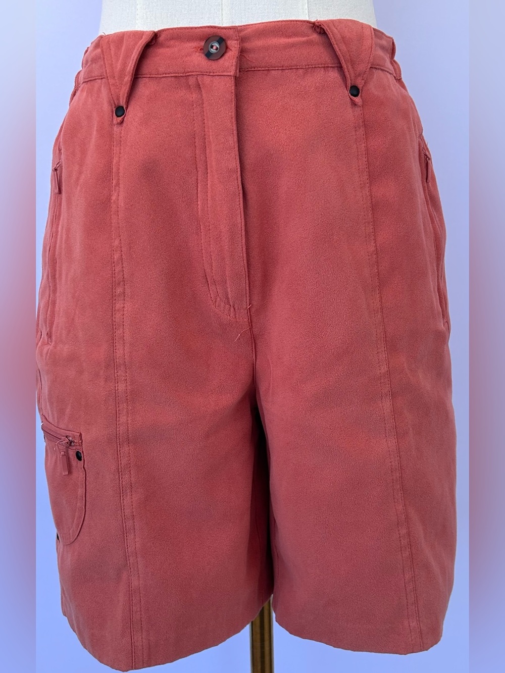 Jamie Sadock Women’s Bermuda Studded Cargo Shorts Terra Cotta Size 6